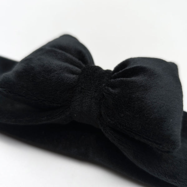 Kορδέλα βρεφική βελουτέ Bella μαύρη