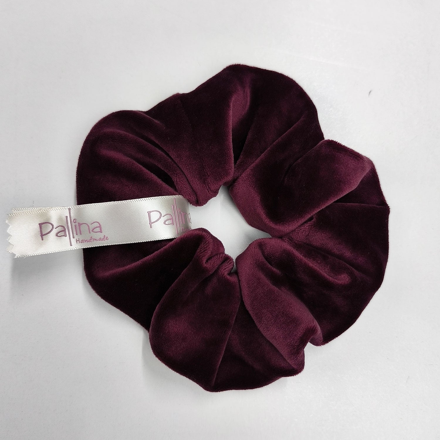 Βελουτέ scrunchie μπορντό