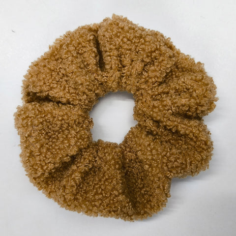 Λούτρινο κάμελ scrunchie