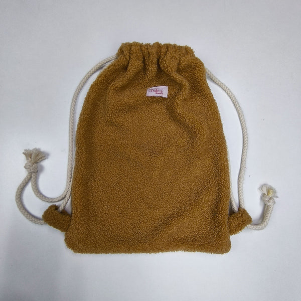 Σακίδιο λούτρινο κάμελ