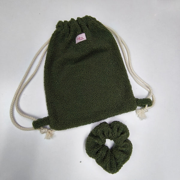 Σακίδιο λούτρινο χακί