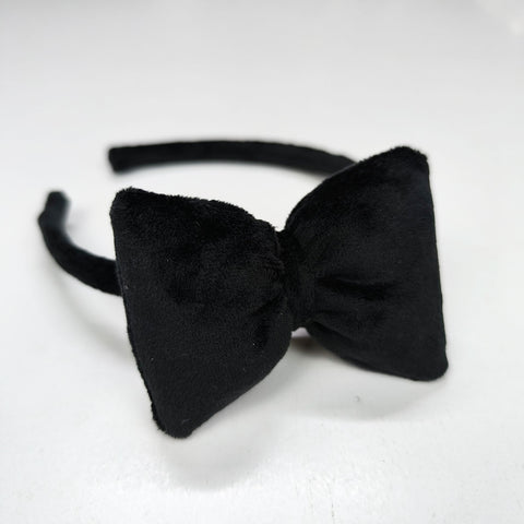 Στέκα ντυμένη βελουτέ μαύρη