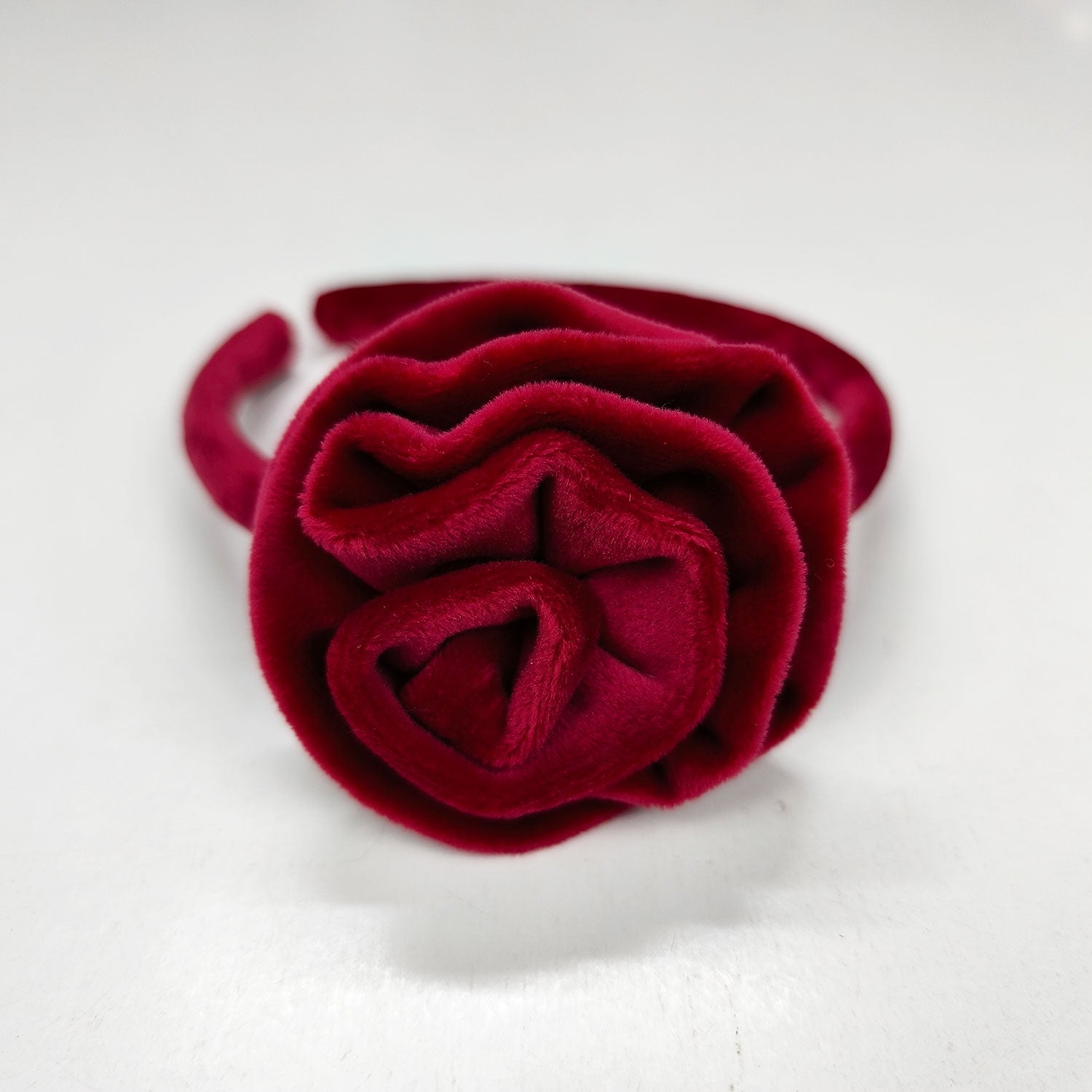 Στέκα  βελουτέ λουλούδι κόκκινη