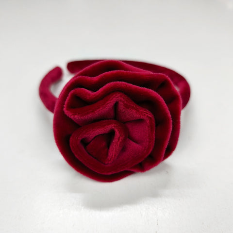 Στέκα  βελουτέ λουλούδι κόκκινη