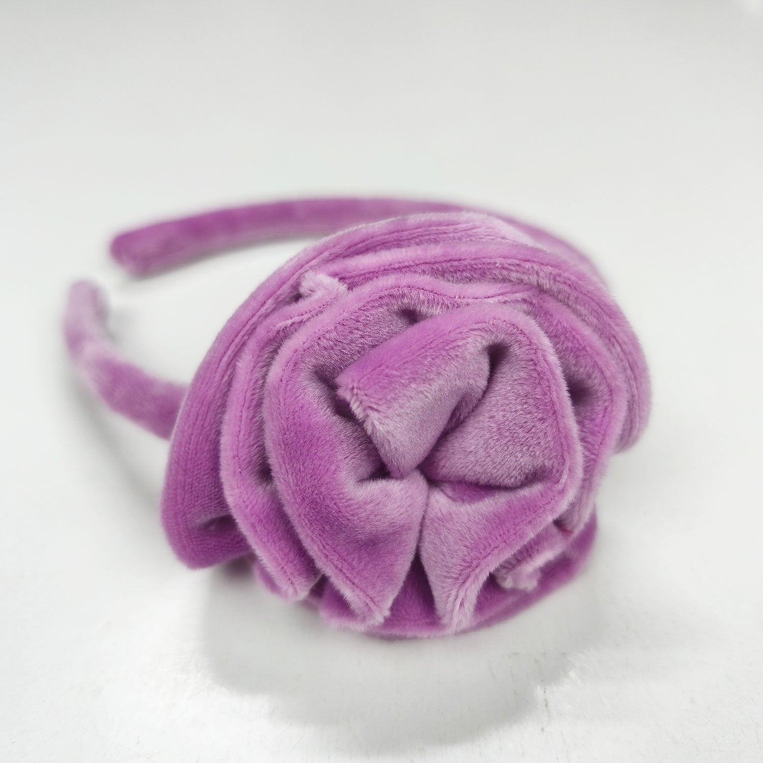 Στέκα  βελουτέ λουλούδι λιλά