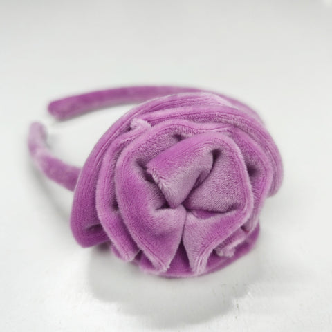 Στέκα  βελουτέ λουλούδι λιλά