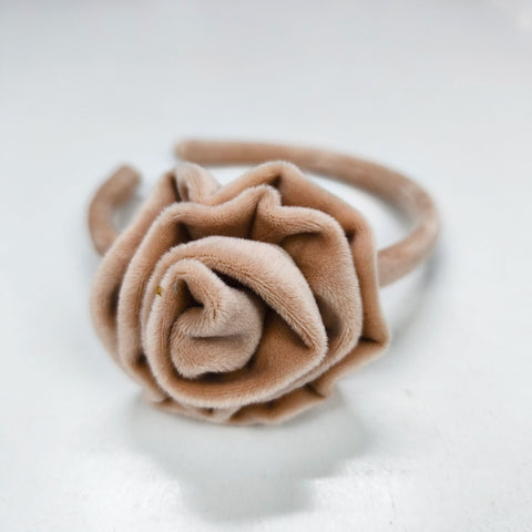 Στέκα  βελουτέ λουλούδι κάραμελ