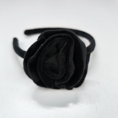 Στέκα βελουτέ λουλούδι μαύρο
