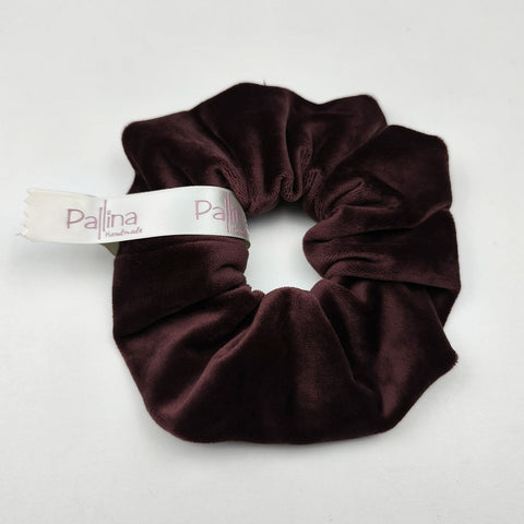 Βελουτέ scrunchie  καφέ
