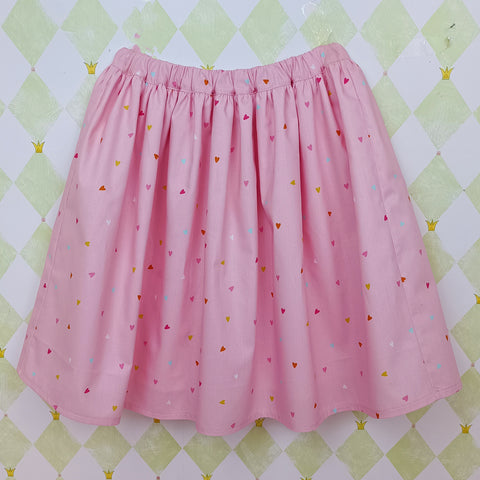 Παιδική φούστα με καρδούλες