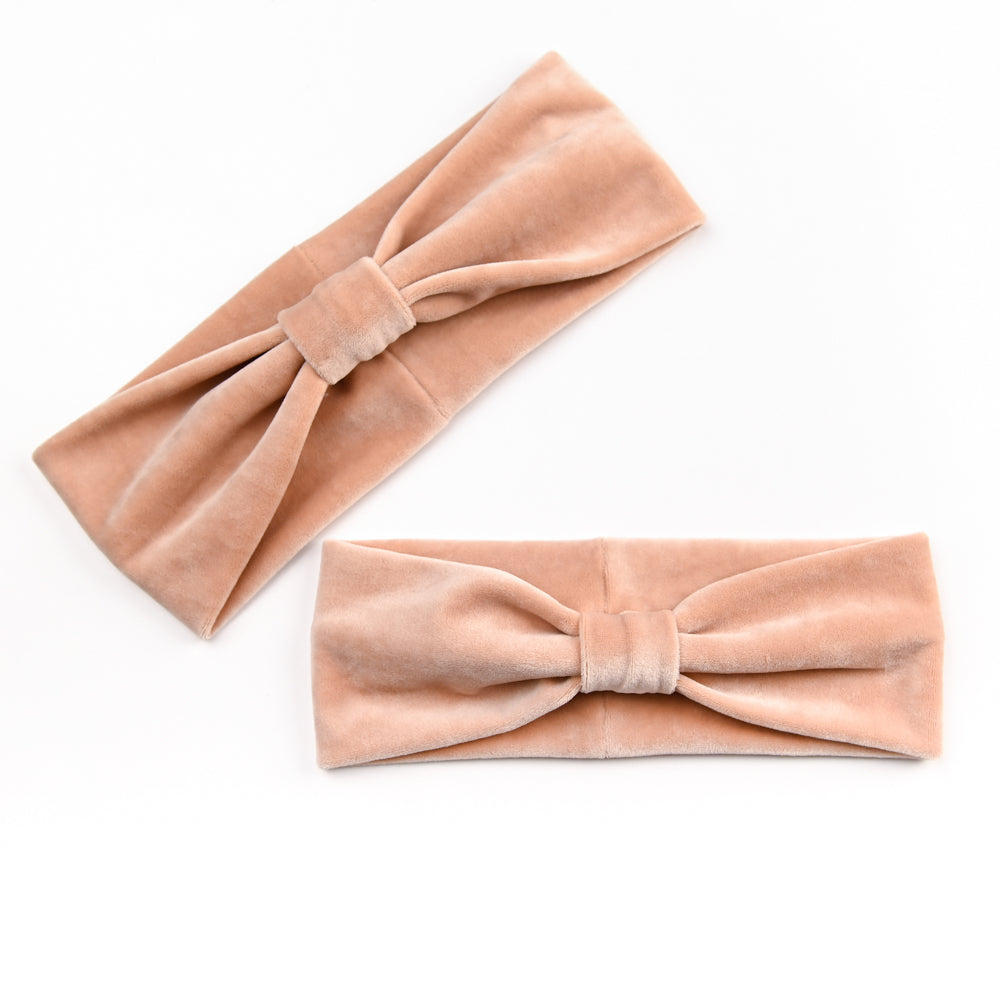 Σετ βελουτέ κορδέλα Coco πούδρα