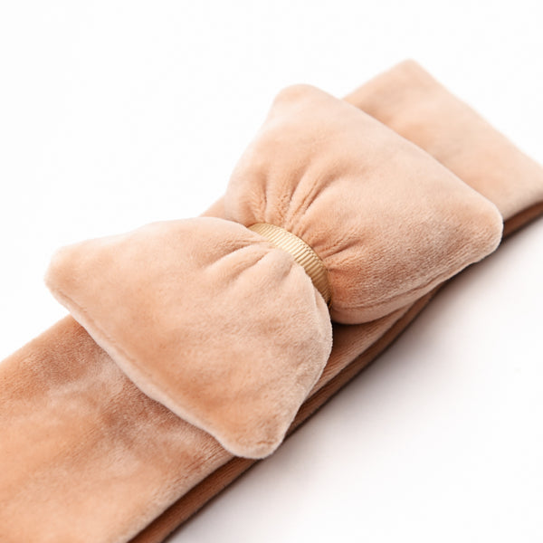 Kορδέλα βρεφική βελουτέ Bella κάραμελ