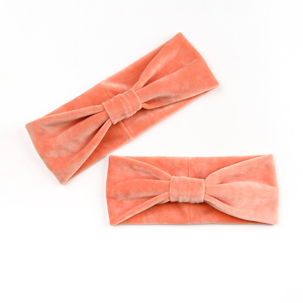 Σετ βελουτέ κορδέλα Coco βερυκοκί