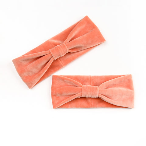 Σετ βελουτέ κορδέλα Coco βερυκοκί