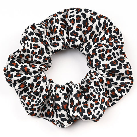 Scrunchie leopard καφέ