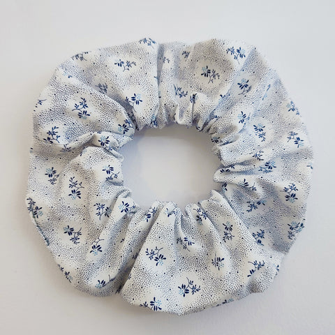 Scrunchie ανθάκια μπλε